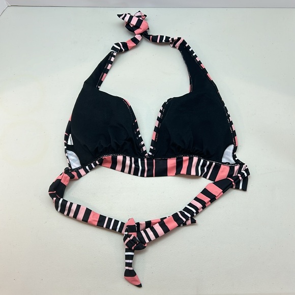 Striped Pink Matching Bikini Set - Picture 3 of 5